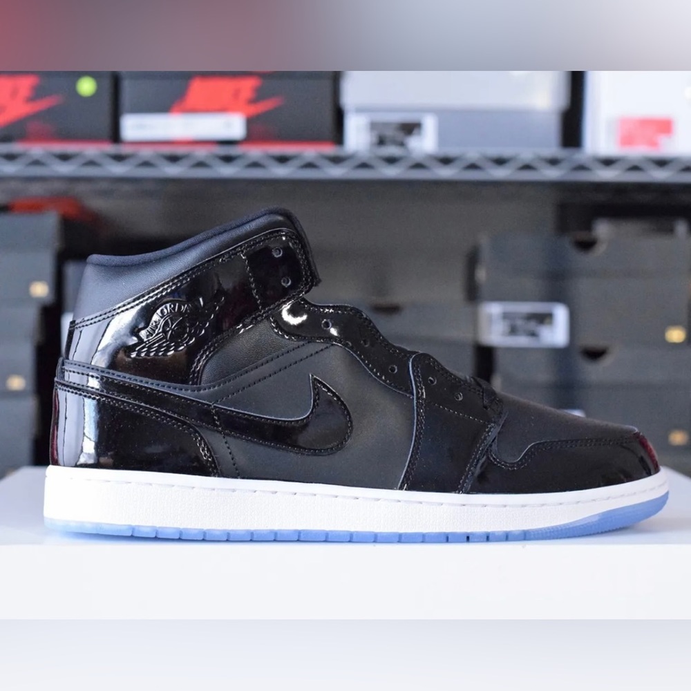 Air Jordan 1 Mid Space Jam black concord white  DV1308-004 size 8 - 13 mens - Picture 5 of 13